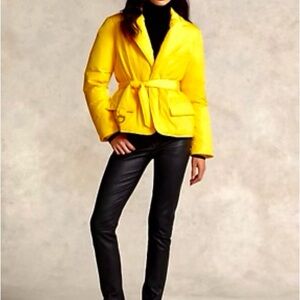 Ralph Lauren Vibrant Yellow Belted Jacket